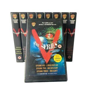 Complete "V" Series Episodes 1 - 19 VHS Tapes Sci Fi Alien Series Vintage